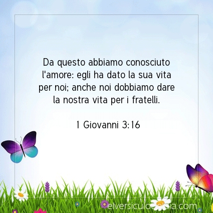 Immagine Versetto del Giorno 1 Giovanni 3:16