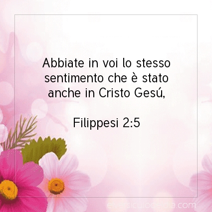 Immagine Versetto del Giorno Filippesi 2:5