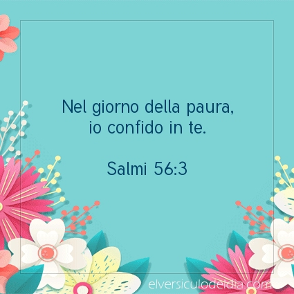 Immagine Versetto del Giorno Salmi 56:3