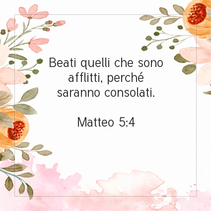 Immagine Versetto del Giorno Matteo 5:4