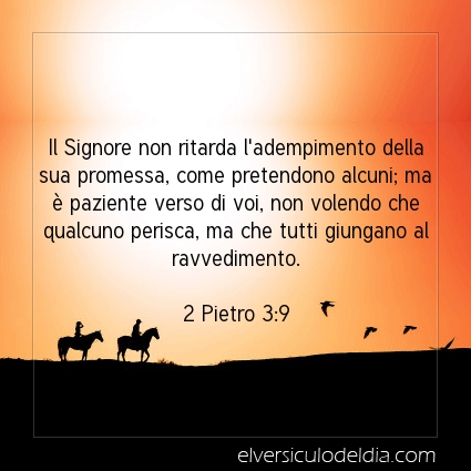 Immagine Versetto del Giorno 2 Pietro 3:9