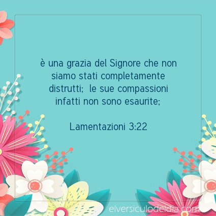 Immagine Versetto del Giorno Lamentazioni 3:22