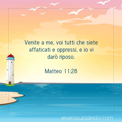 Immagine Versetto del Giorno Matteo 11:28