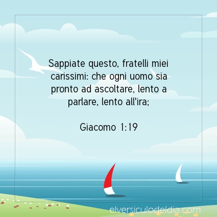 Immagine Versetto del Giorno Giacomo 1:19