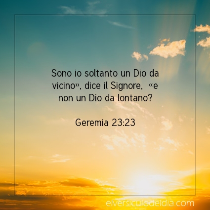 Immagine Versetto del Giorno Geremia 23:23