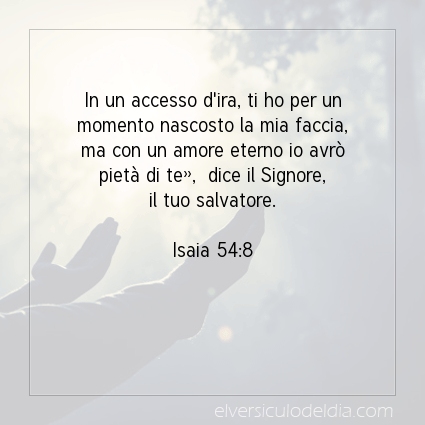 Immagine Versetto del Giorno Isaia 54:8