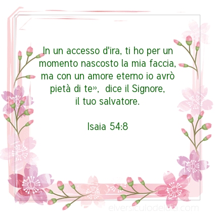 Immagine Versetto del Giorno Isaia 54:8