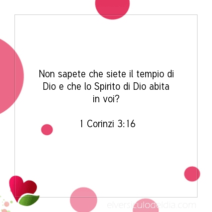 Immagine Versetto del Giorno 1 Corinzi 3:16