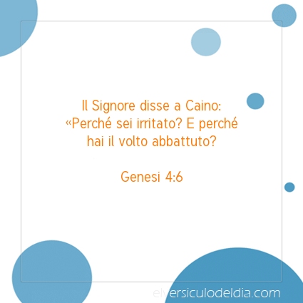 Immagine Versetto del Giorno Genesi 4:6
