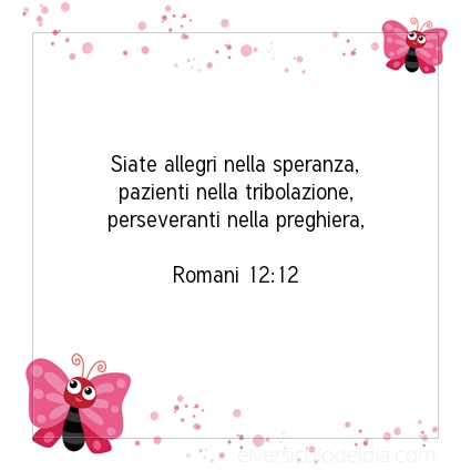 Immagine Versetto del Giorno Romani 12:12