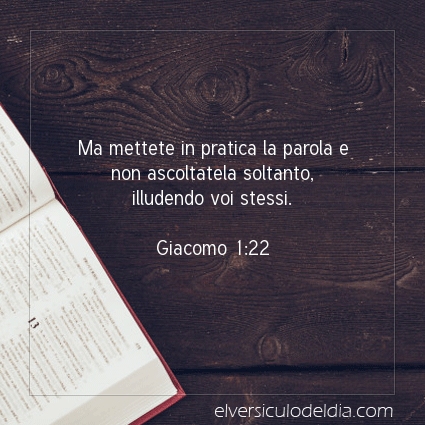 Immagine Versetto del Giorno Giacomo 1:22