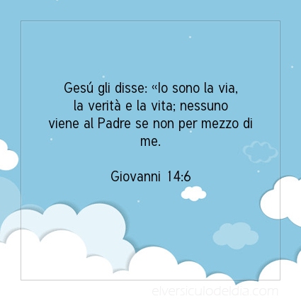 Immagine Versetto del Giorno Giovanni 14:6