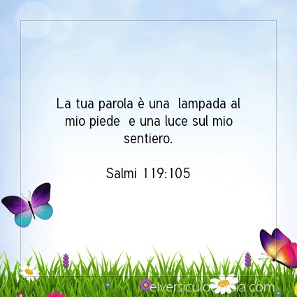 Immagine Versetto del Giorno Salmi 119:105