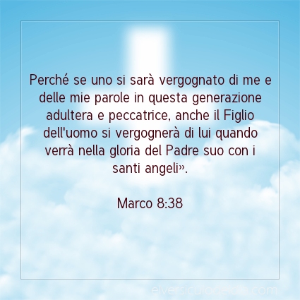 Immagine Versetto del Giorno Marco 8:38