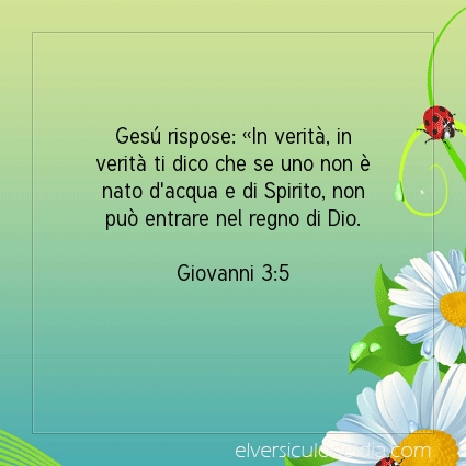 Immagine Versetto del Giorno Giovanni 3:5