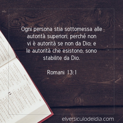 Immagine Versetto del Giorno Romani 13:1