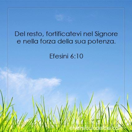 Immagine Versetto del Giorno Efesini 6:10