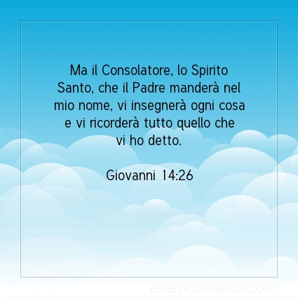 Immagine Versetto del Giorno Giovanni 14:26