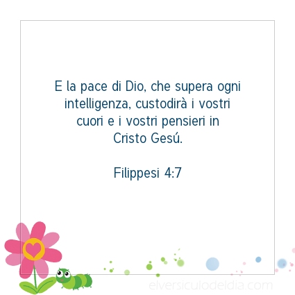 Immagine Versetto del Giorno Filippesi 4:7