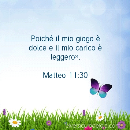 Immagine Versetto del Giorno Matteo 11:30