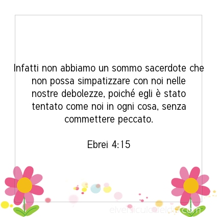 Immagine Versetto del Giorno Ebrei 4:15
