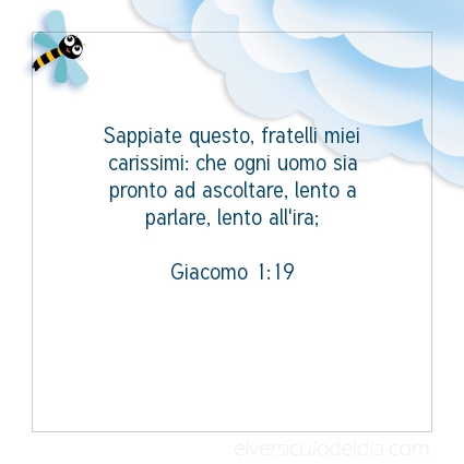 Immagine Versetto del Giorno Giacomo 1:19