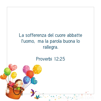 Immagine Versetto del Giorno Proverbi 12:25