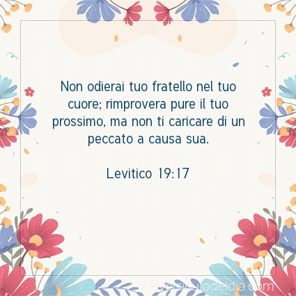 Immagine Versetto del Giorno Levitico 19:17