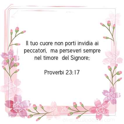 Immagine Versetto del Giorno Proverbi 23:17