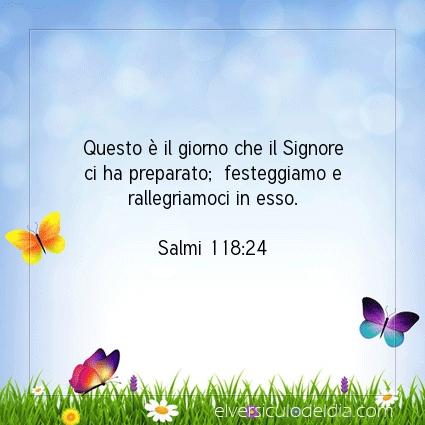 Immagine Versetto del Giorno Salmi 118:24