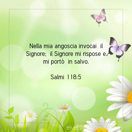 Immagine Versetto del Giorno Salmi 118:5
