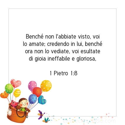 Immagine Versetto del Giorno 1 Pietro 1:8