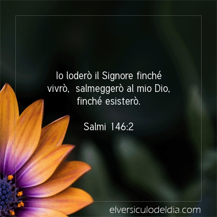 Immagine Versetto del Giorno Salmi 146:2