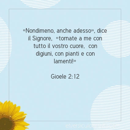 Immagine Versetto del Giorno Gioele 2:12