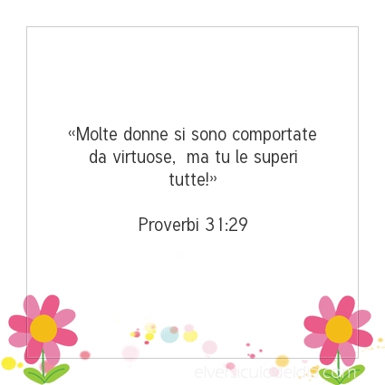 Immagine Versetto del Giorno Proverbi 31:29