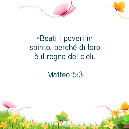Immagine Versetto del Giorno Matteo 5:3