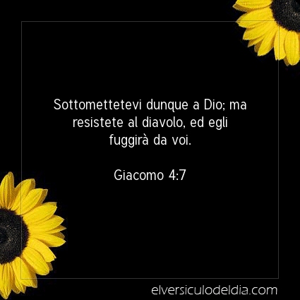 Immagine Versetto del Giorno Giacomo 4:7