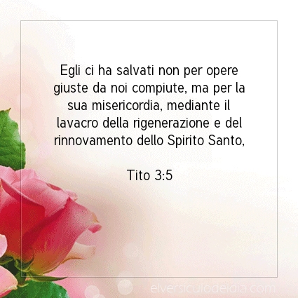 Immagine Versetto del Giorno Tito 3:5