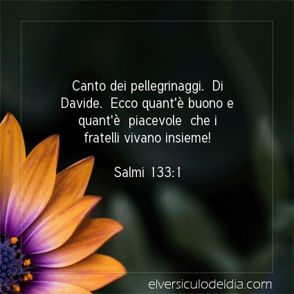 Immagine Versetto del Giorno Salmi 133:1