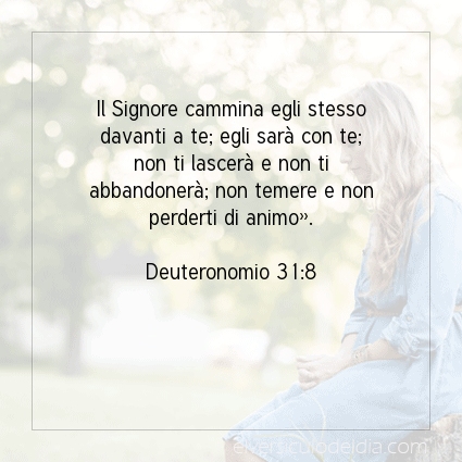 Immagine Versetto del Giorno Deuteronomio 31:8