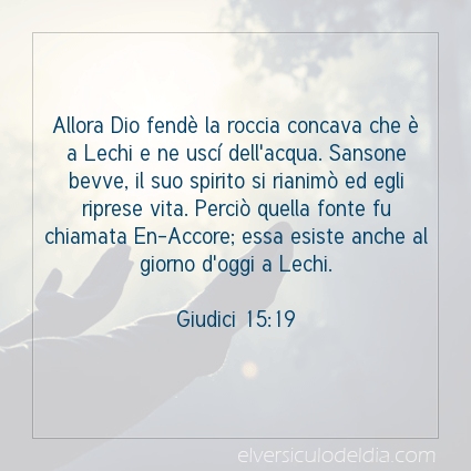 Immagine Versetto del Giorno Giudici 15:19