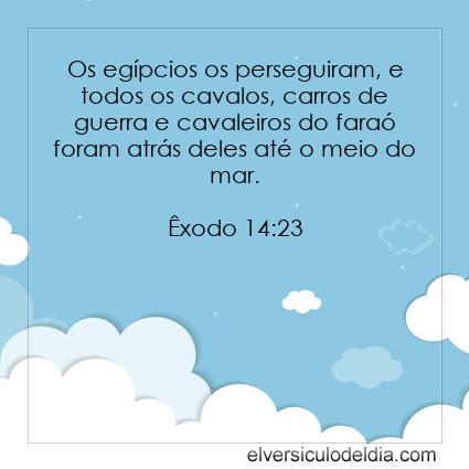 Êxodo 14:23 NVI - Imagen Verso do Dia