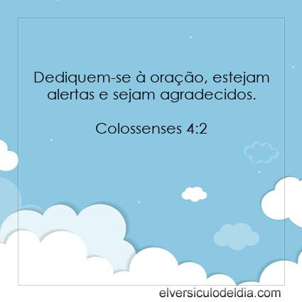 Colossenses 4:2 NVI - Imagen Verso do Dia