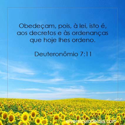 Deuteronômio 7:11 NVI - Imagen Verso do Dia