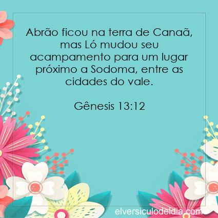 Gênesis 13:12 NVI - Imagen Verso do Dia