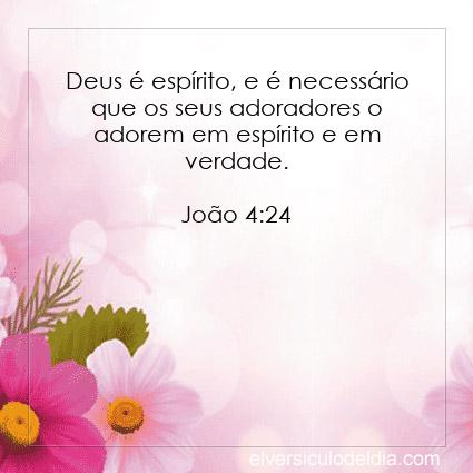 João 4:24 NVI - Imagen Verso do Dia