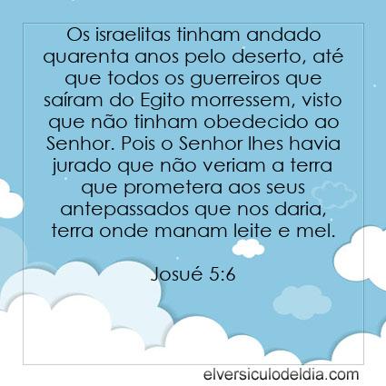 Josué 5:6 NVI - Imagen Verso do Dia