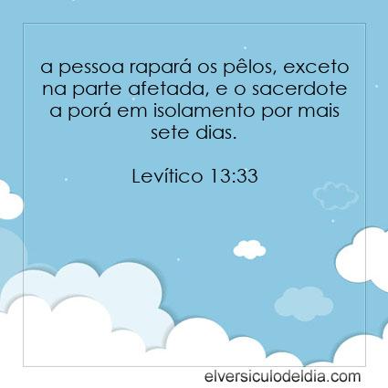 Levítico 13:33 NVI - Imagen Verso do Dia