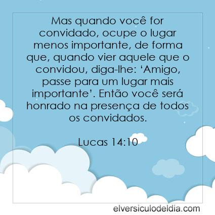 Lucas 14:10 NVI - Imagen Verso do Dia
