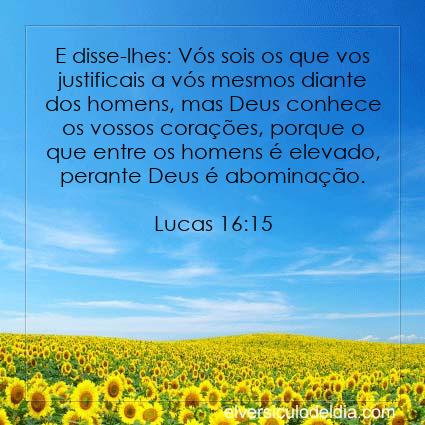 Lucas 16:15 ACF - Imagen Verso do Dia